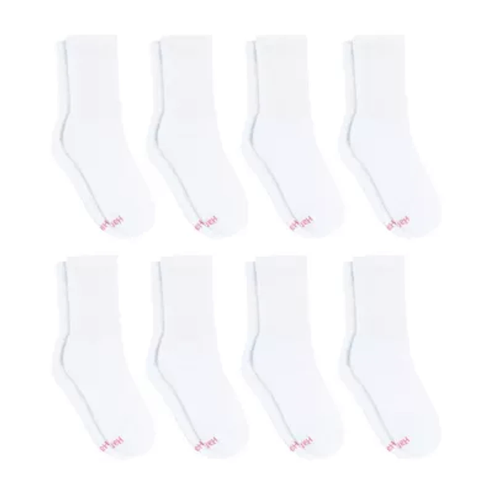 Hanes Cool Comfort Cushion 8 Pair Crew Socks Womens