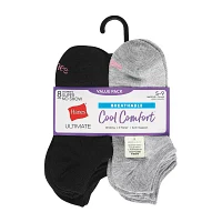 Hanes Cool Comfort 8 Pair Multi-Pack Breathable Liner Socks - Womens