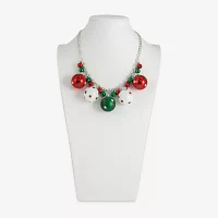 Mixit Holiday Ornament 18 Inch Cable Statement Necklace