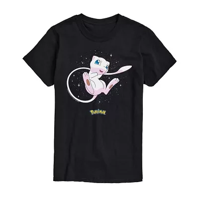 Juniors Pokemon Mew Tee Womens Crew Neck Short Sleeve Pokeman Graphic T-Shirt