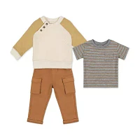 Little Lad Baby Boys 3-pc. Pant Set