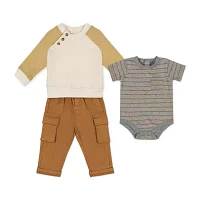 Little Lad Baby Boys 3-pc. Pant Set