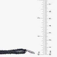 Genuine Tahitian Pearl and Black Spinel Bead Sterling Silver Necklace