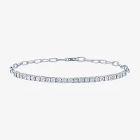 Yes, Please! (G-H / I1-I2) Diamond Accent Lab Grown White Diamond Sterling Silver 8 Inch Tennis Bracelet