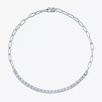 Yes, Please! (G-H / I1-I2) Diamond Accent Lab Grown White Diamond Sterling Silver 8 Inch Tennis Bracelet