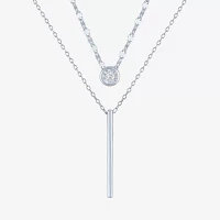 YES, PLEASE! 2-pc.Lab-Grown (G-H / I1-I2) Diamond Accent Necklace Set Sterling Silver