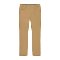 IZOD Saltwater Stretch Sateen 5 Pocket Mens Straight Fit Flat Front Pant