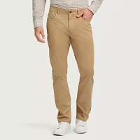 IZOD Saltwater Stretch Sateen 5 Pocket Mens Straight Fit Flat Front Pant