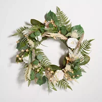 Safavieh Rose & Fern Wreath