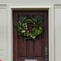 Safavieh Sweetgum & Mandarin Semi Wreath