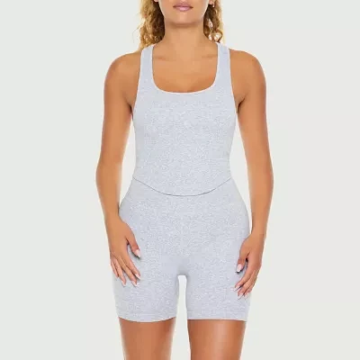 Forever 21 Womens Juniors Square Neck Sleeveless Seamless Active Tank Top