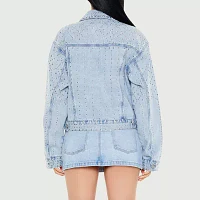 Forever 21 Embellished Denim Lightweight Womens Juniors Jacket