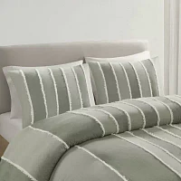 INK+IVY Shay Striped Cotton 3-pc. Duvet Cover Set