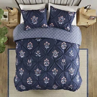 Madison Park Marfa Peony Pintuck 3-pc. Duvet Cover Set