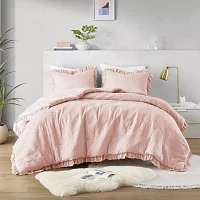 510 Design Phoebe Diamond Quilted Ruffle Edge Midweight Comforter Set