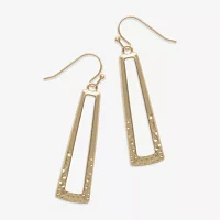 Bold Elements Gold Tone Womens Drop Earrings
