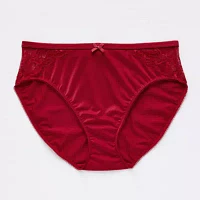 Ambrielle Satin With Lace High Cut Panty