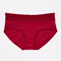 Ambrielle Everyday Hipster with Lace Trim Panty