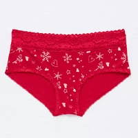 Arizona Body Organic Cotton with Lace Boyshort Panty