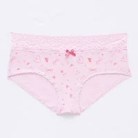 Arizona Body Organic Cotton with Lace Boyshort Panty