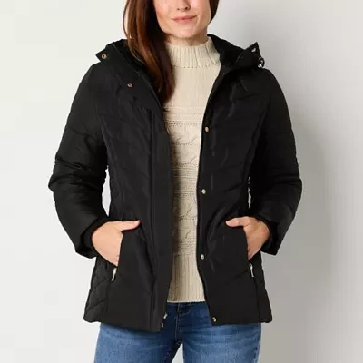 Liz Claiborne Womens Midweight Puffer Jacket