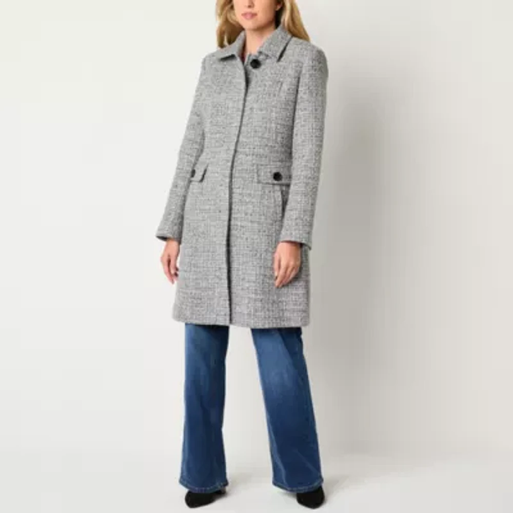 Liz Claiborne Womens Heavyweight Car Coat