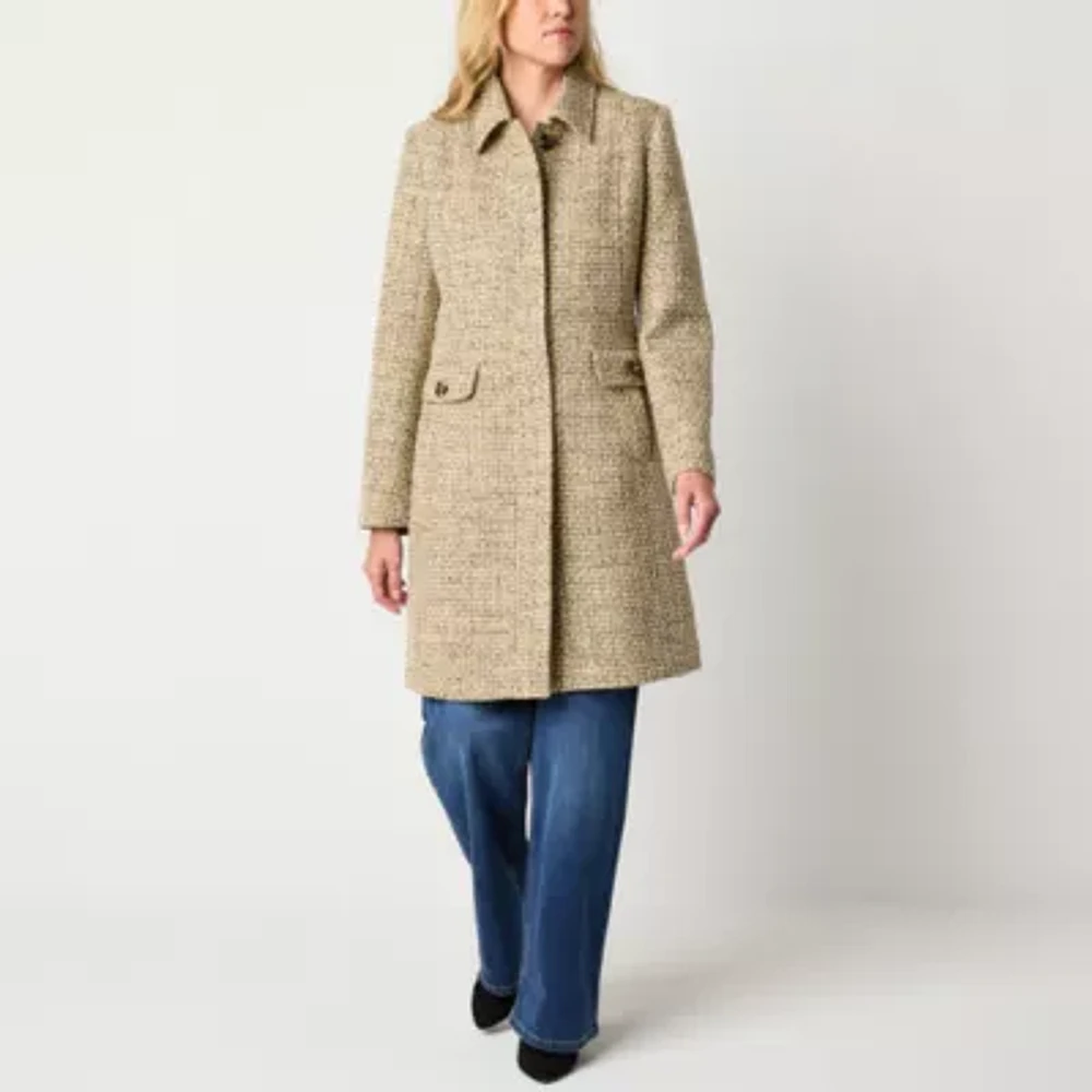 Liz Claiborne Womens Heavyweight Car Coat