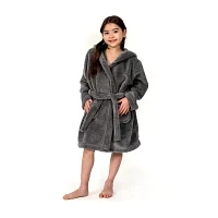 Linum Home Textiles Plush Little & Big Girls Long Sleeve Bathrobe