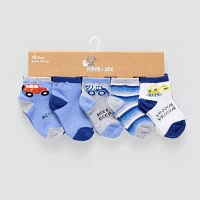 Piper & Jax Baby Boys 10 Pair Crew Socks