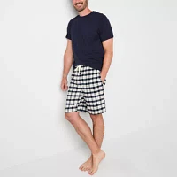 St. John's Bay Mens Flannel Pajama Shorts