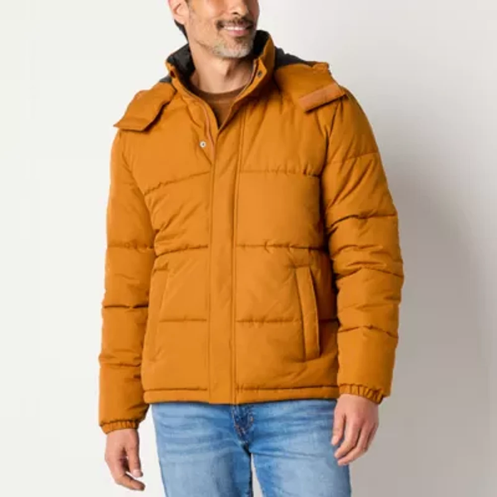 St. John's Bay Cold Weather Mens Lined Heavyweight Puffer Jacket