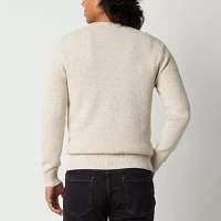 mutual weave Mens Crew Neck Long Sleeve Pullover Sweater