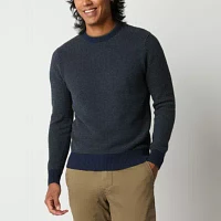 mutual weave Mens Crew Neck Long Sleeve Pullover Sweater