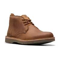 Clarks Mens Eastridge Flat Heel Lace Up Boots