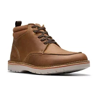 Clarks Mens Eastridge Flat Heel Lace Up Boots