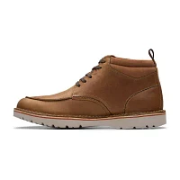 Clarks Mens Eastridge Flat Heel Lace Up Boots