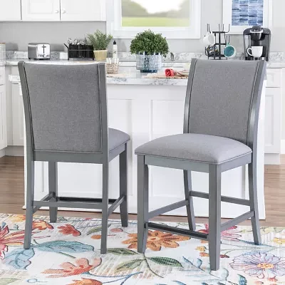 Parrilla 2-pc. Counter Height Upholstered Bar Stool