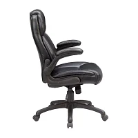 Sealy Atlas Bonded Ergonomic Design Adjustable Height Office Chair in Black