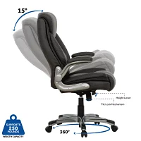 Sealy Ryder Ergonomic Design Adjustable Height Office Chair in Gray