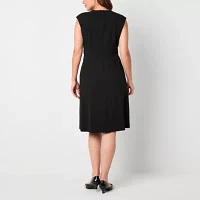 Liz Claiborne Womens Sleeveless Sheath Dress