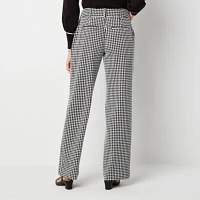 Liz Claiborne Ponte Tailored Classic Fit Wide Leg Trouser