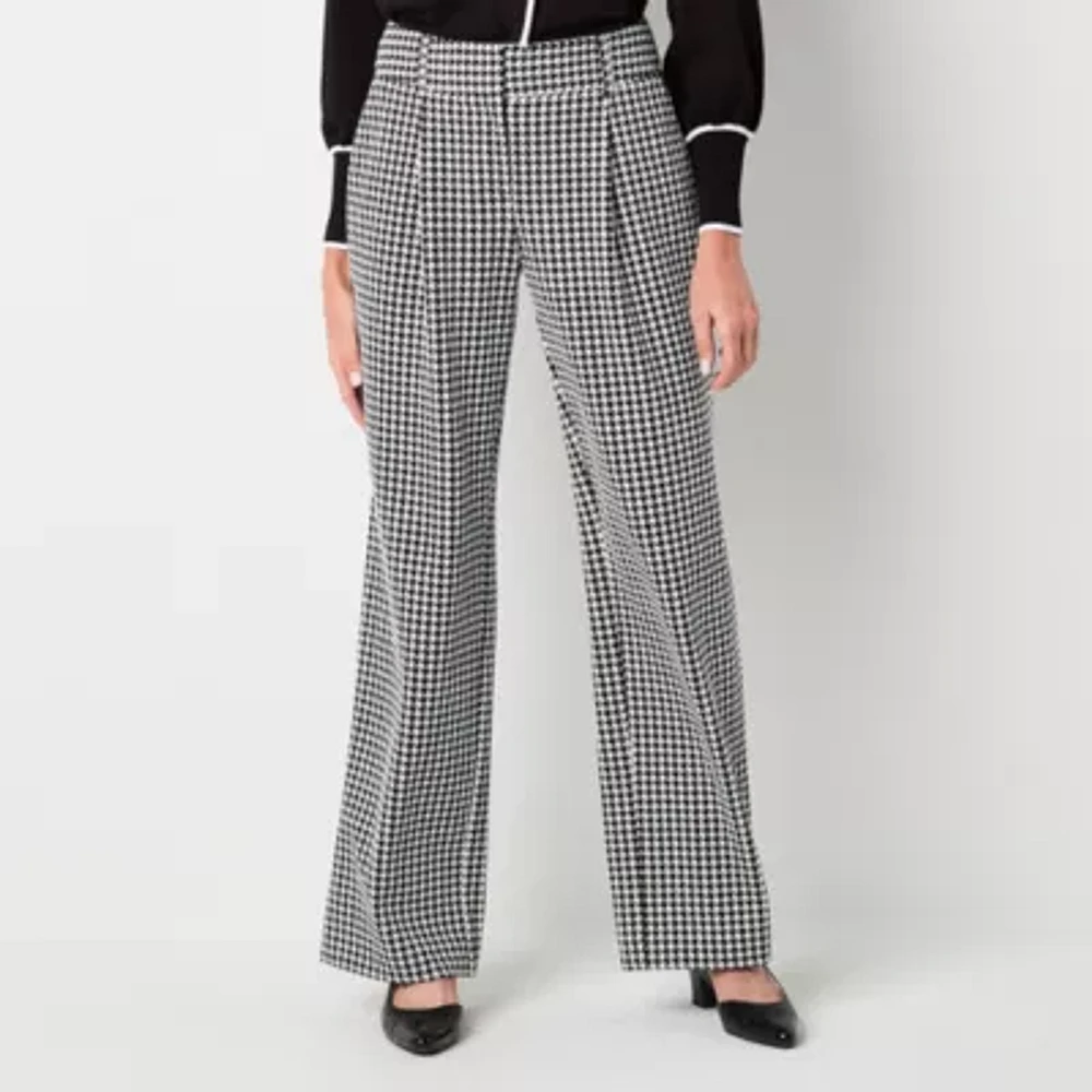 Liz Claiborne Ponte Tailored Classic Fit Wide Leg Trouser