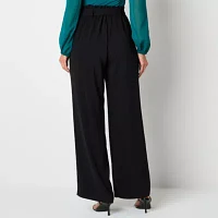 Bold Elements Womens High Rise Wide Leg Pull-On Pants