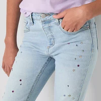 Vanilla Star Big Girls Embellished Flare Leg Jean