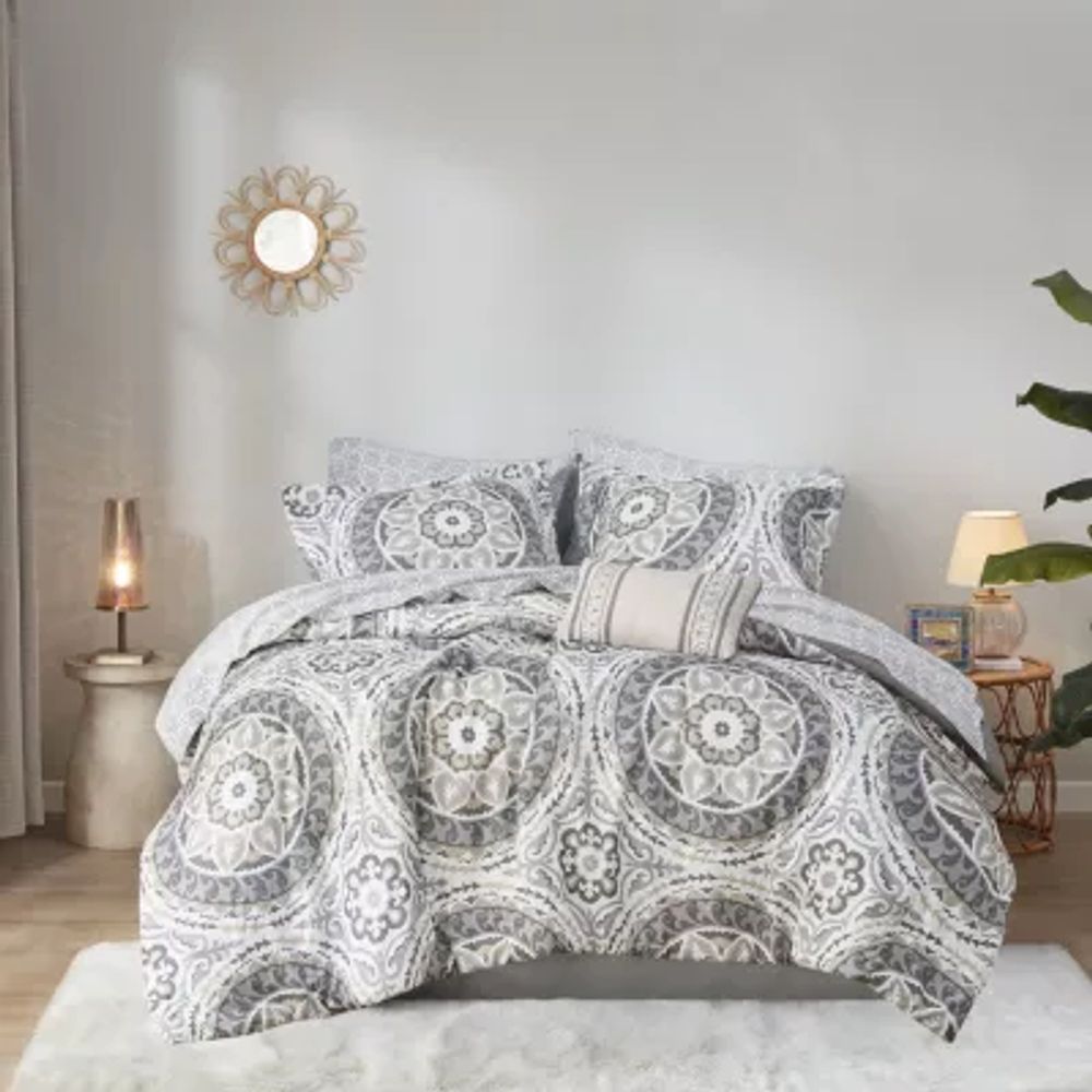 Madison Park Essentials Aurora Comforter Set with Cotton Sheets