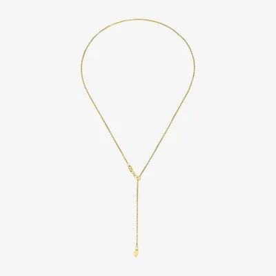 Adjustable 14K Gold 20 Inch Solid Box Chain Necklace