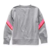 Thereabouts Little & Big Girls Round Neck Long Sleeve Fleece Sweatshirt