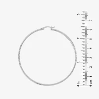 Sterling Silver 60mm Hoop Earrings