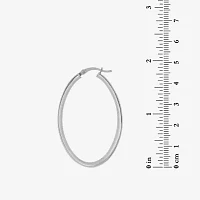 Made in Italy Sterling Silver 46.2mm Hoop Earrings