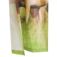 Photo Real Rod Pocket Light-Filtering Set of 2 Curtain Panel